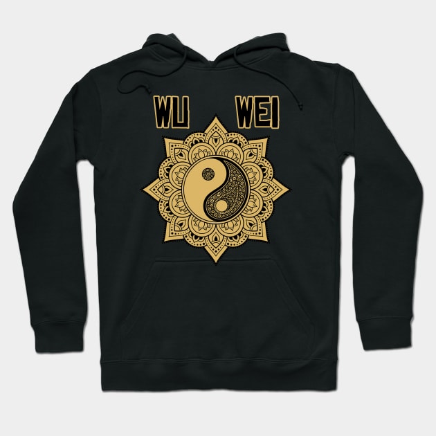 Wu Wei Yin Yang Mandala Hoodie by Hammer&Heat Imagineering